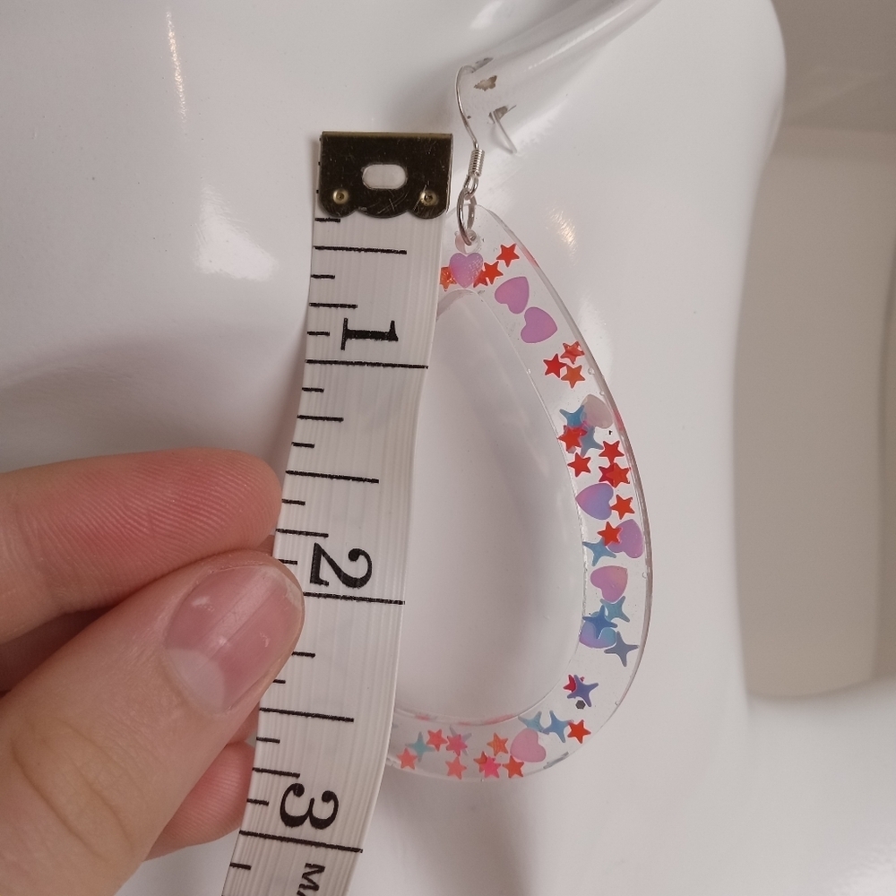Colorful Teardrop Earrings - Picture 7 of 7